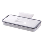sac poubelle suspendu blanc gris clips utilisation multiple moderne pratique cuisine organisateur