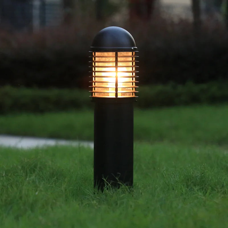 lampe solaire moderne noire extérieure étanche ip65 led industrielle aluminium