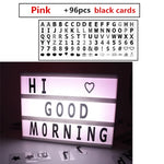 panneau lumineux lettres interchangeables blanc moderne minimaliste clips a4 a5 a6