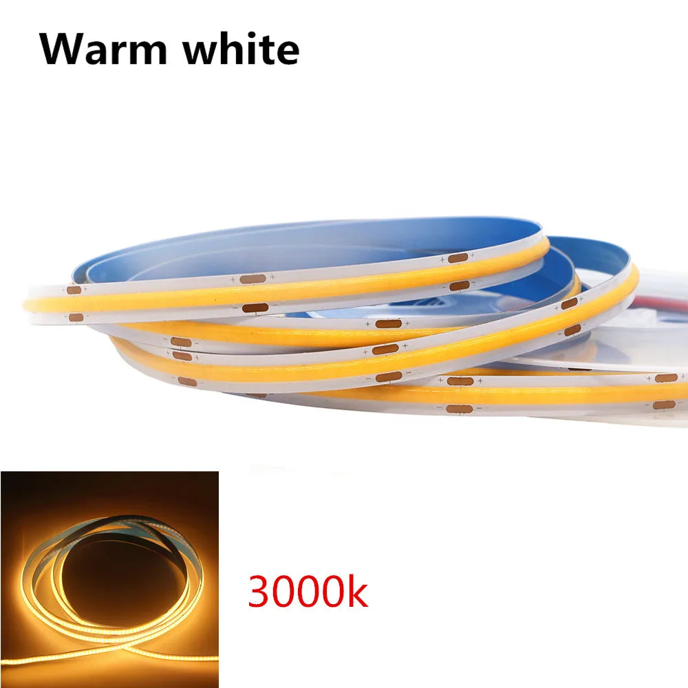 ruban led flexible blanc jaune 3000k 4000k 6000k adhésif moderne minimaliste 12v 24v 320leds