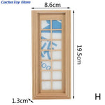 portes fenêtres miniatures bois naturel clair animaux transport fantaisie sports musique classique