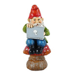 statues lutins jardin résine décoratives modernes rouge vert bleu motifs floraux zen