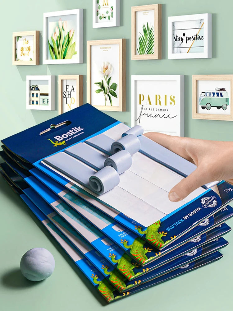 adhésif réutilisable bleu clair décoration maison école fixations adhésives bricolage