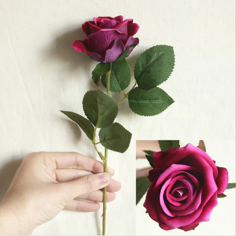 bouquet artificiel roses violet blanc decoration maison mariage anniversaire intérieur classique