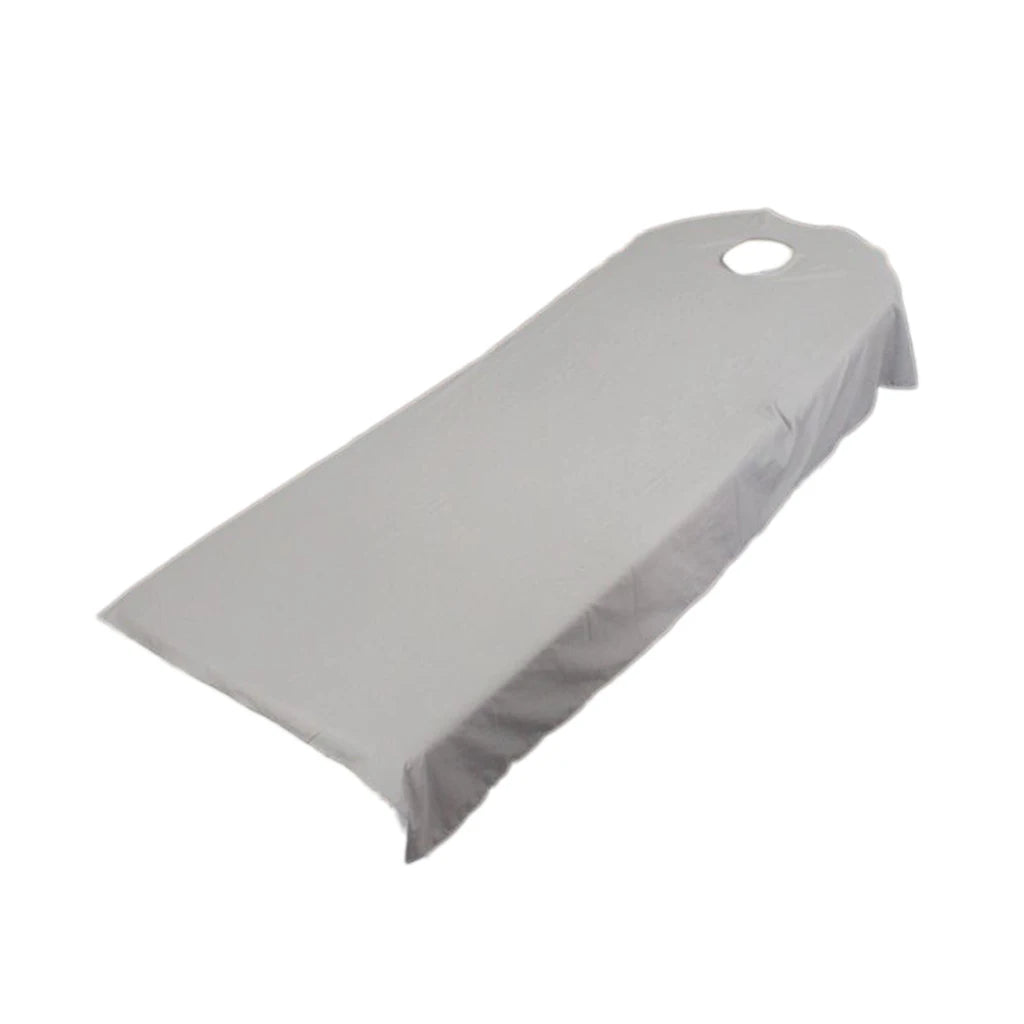 couverture protection table massage violet rose beige gris clair moderne uni