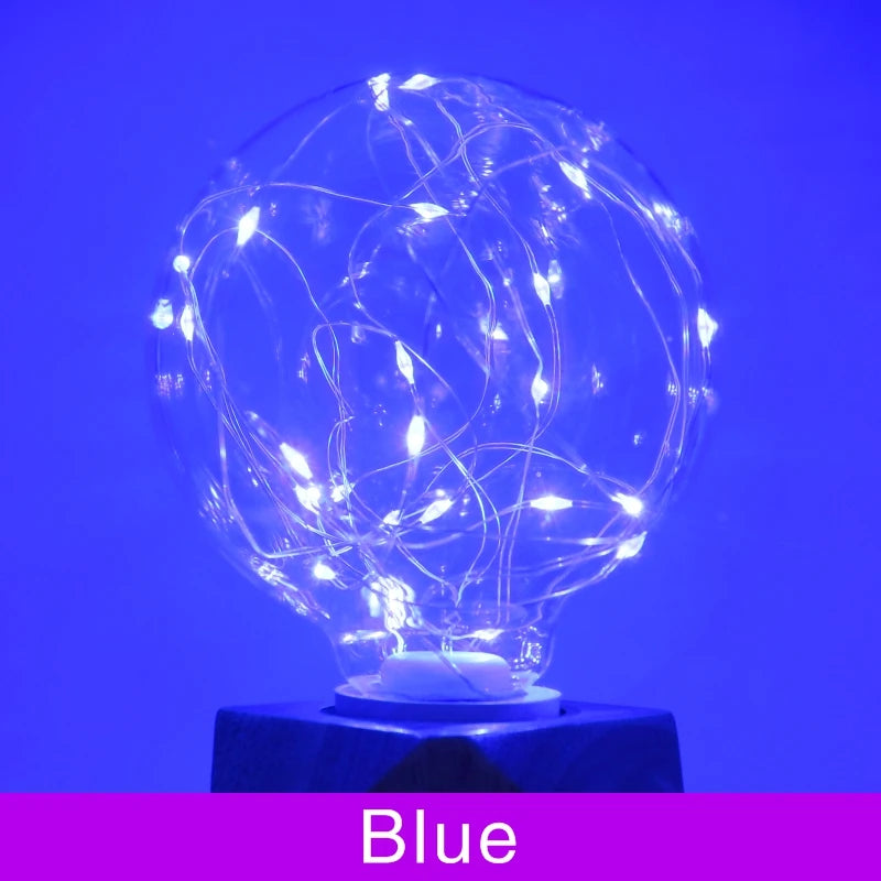 ampoule led multicolore filaments spirales moderne décoration chambre e27 2700k 6500k 50000h