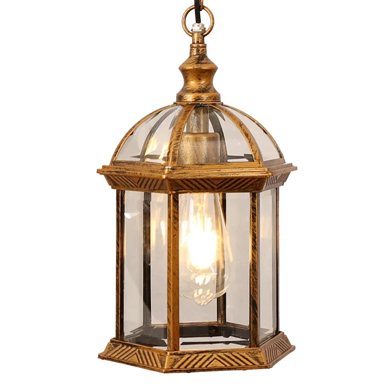 Détail du design en aluminium de la lampe suspension