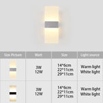 applique murale moderne led blanc gris éclairage chambre cuisine salle bain 22cm fixée mur