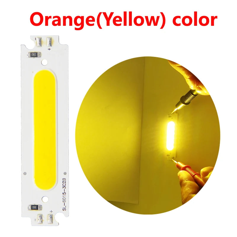 lampe led moderne 60x37mm orange bleu vert blanc connecteurs électriques 2000 lumens 20000h