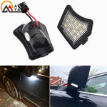 lampe led noir moderne clips connecteur électrique volvo jaguar miroir puddle lights 2400 lumens