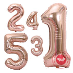 Ballon en feuille d'aluminium gonflé à 90 cm pour événement festif