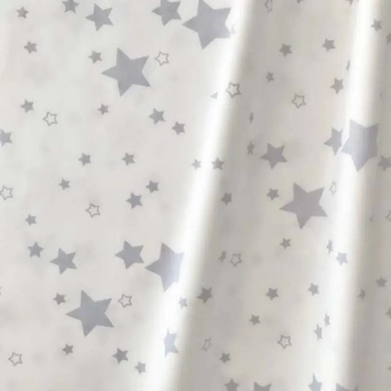 tissu coton 160cm largeur étoiles moderne rose blanc gris décoration literie coussins patchwork