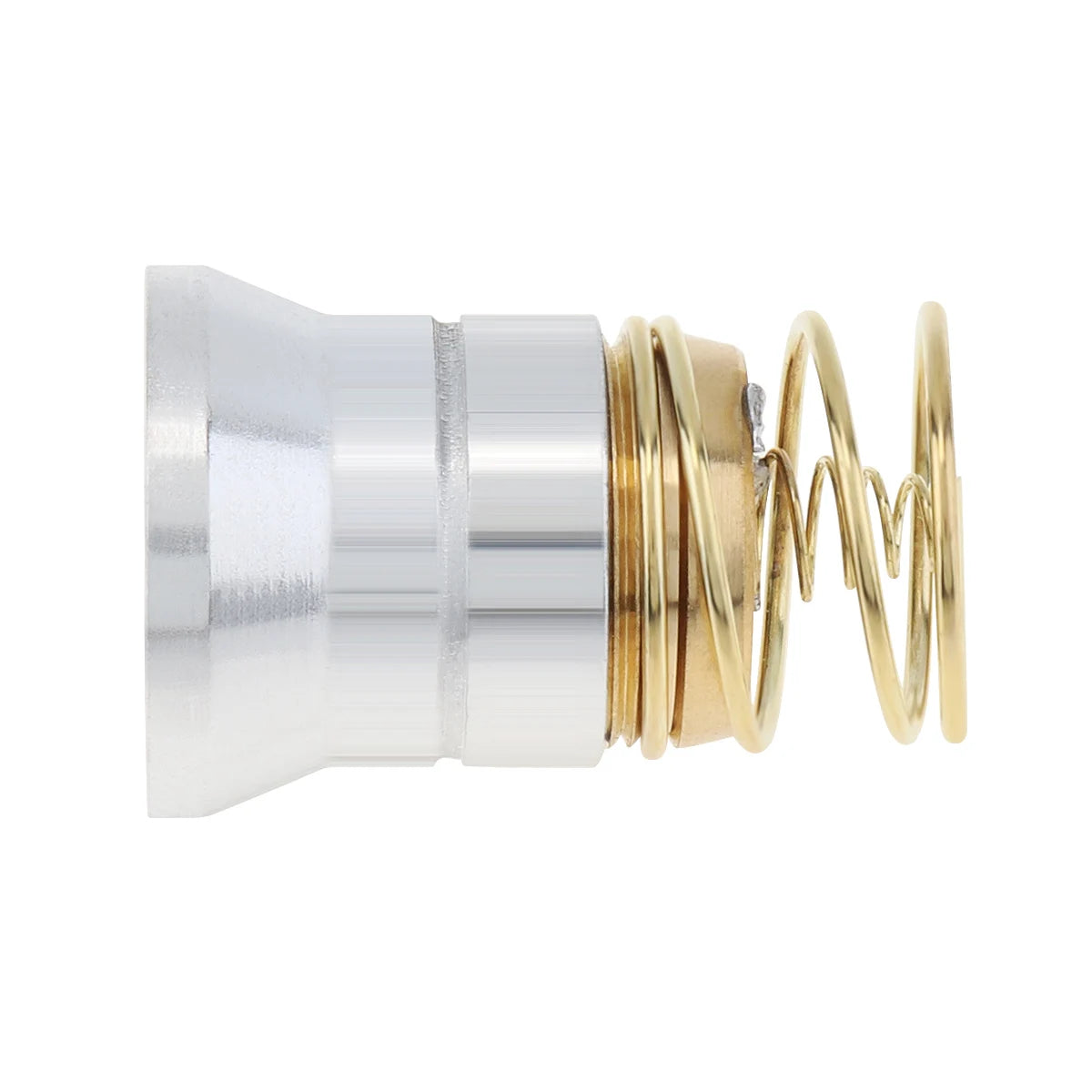 ampoules led remplacement module optique argenté doré lampe poche technique industrielle spiralée