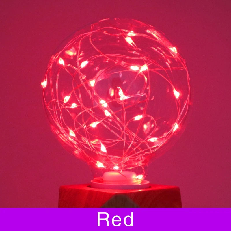 ampoule led multicolore filaments spirales moderne décoration chambre e27 2700k 6500k 50000h