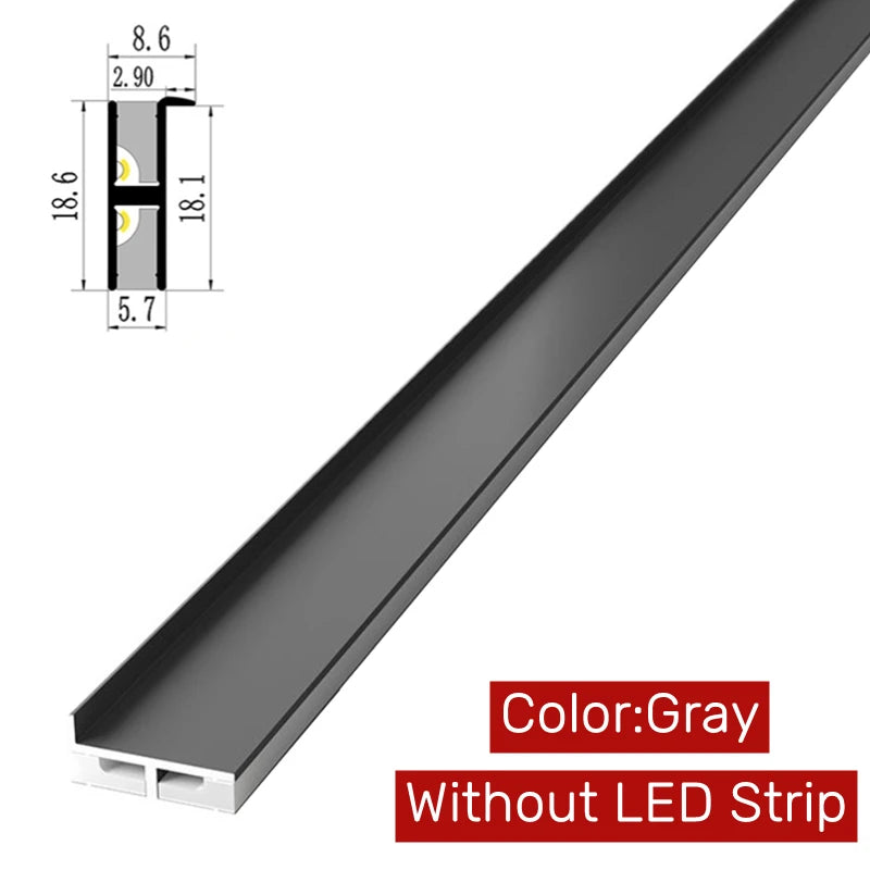 lampe led encastrable moderne adhésive blanc noir silicone cover aluminium 12v