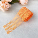 ruban dentelle filet brodé élégant décoration mariage couture tissu décoratif bordure artisanat