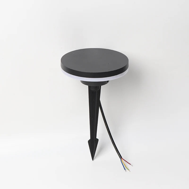 éclairage extérieur moderne lampe led étanche noir ip65 autonome ac 85265v