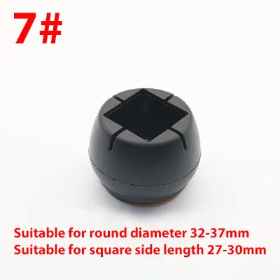 pieds chaise silicone antidérapants protection sol moderne noirs rond carré