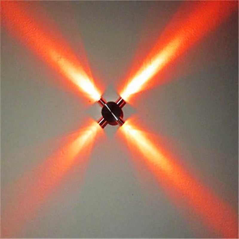applique murale led moderne argentée projecteurs minimaliste mur fixé interrupteur bouton