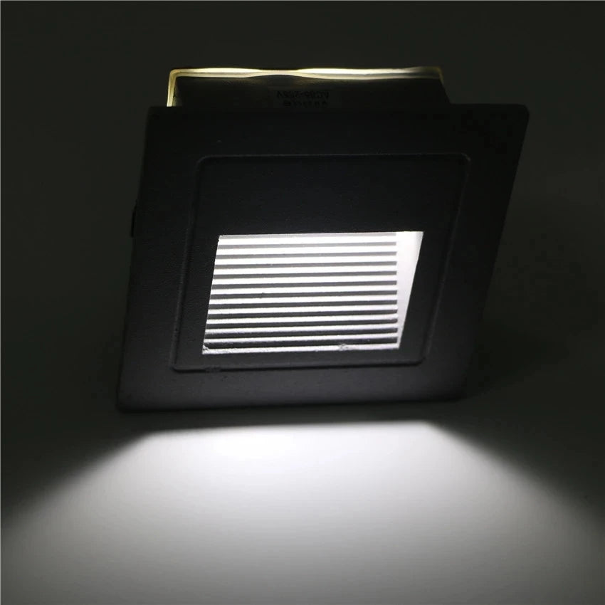 lampe sol moderne noir gris blanc rayures horizontales 5w led 85265v