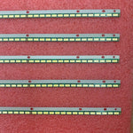 barre lumineuse led argent vert clair moderne ligne led connecteur