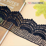 rubans dentelle fine motifs floraux noir beige blanc cassé classique élégant soluble l'eau écologique