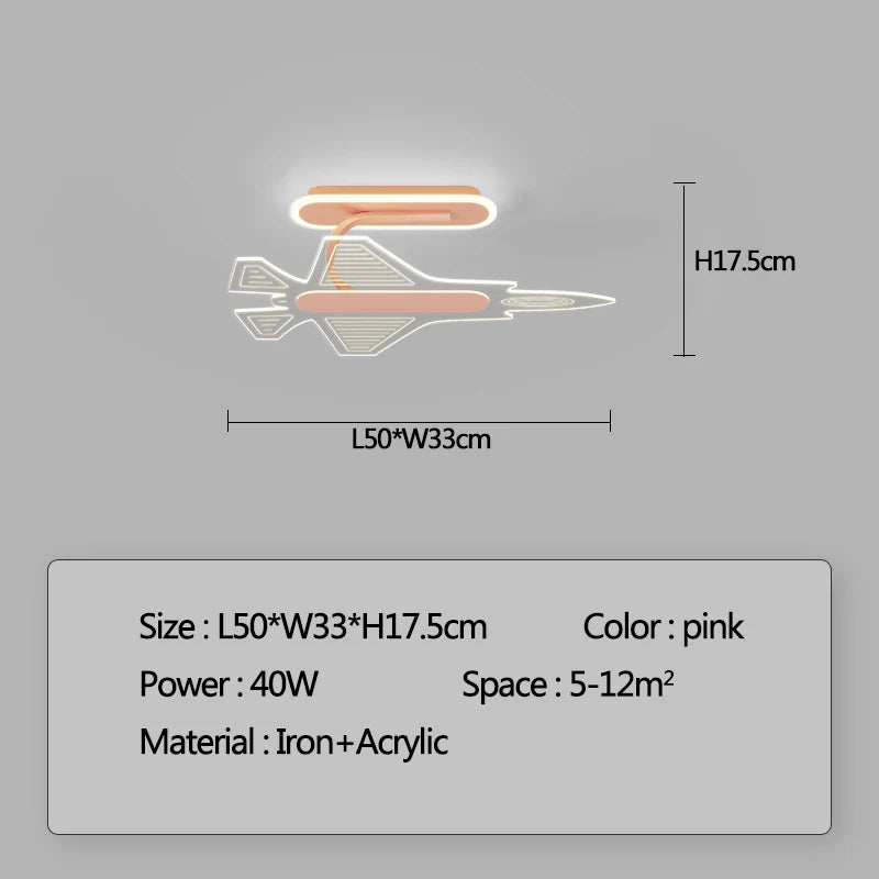 lampe led avion moderne bleu rose doré contemporain semi encastrée toucher interrupteur chromé poli