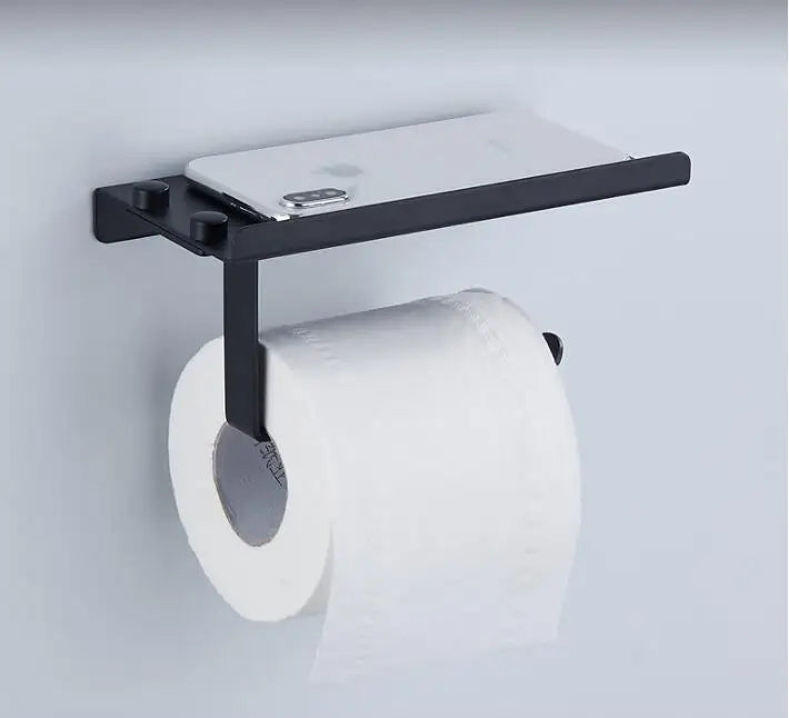 distributeur papier toilette doré moderne élégant porte téléphone mural inoxydable papier toilette