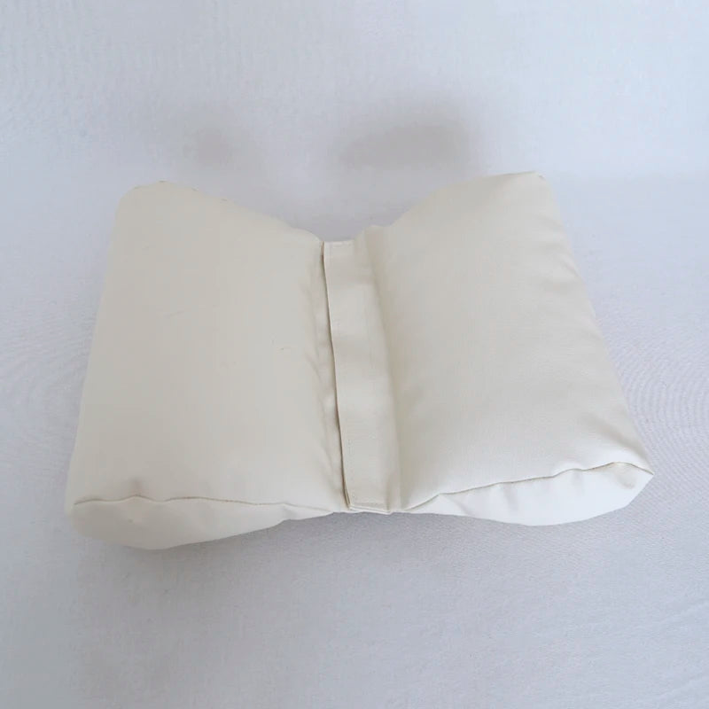 coussins doux velours bébé oreiller photo accessoire pose classique blanc rose beige violet