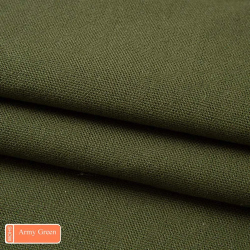 tissu toile coton résistant couture bricolage ameublement textile solide couleur unie 145cm
