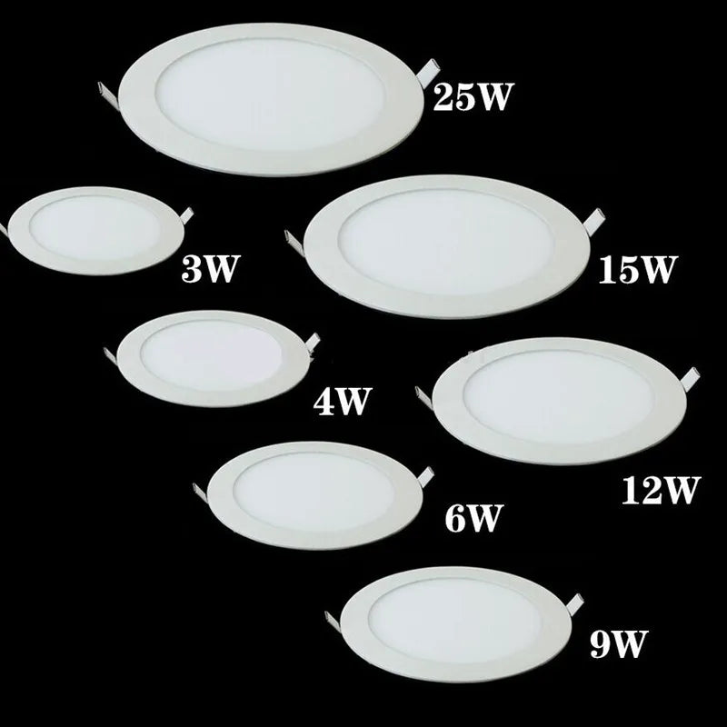 plafonnier led rond encastré moderne blanc aluminium dimmable transformateur intérieur maison