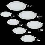 plafonnier led rond encastré moderne blanc aluminium dimmable transformateur intérieur maison