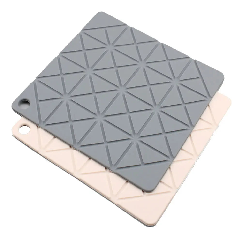 tapis isolation silicone gris rose moderne 18cm 18cm respectueux environnement