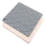 tapis isolation silicone gris rose moderne 18cm 18cm respectueux environnement