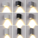 applique murale led moderne noir blanc 80x80 150x80 flux 249 2000 lumens.gca
