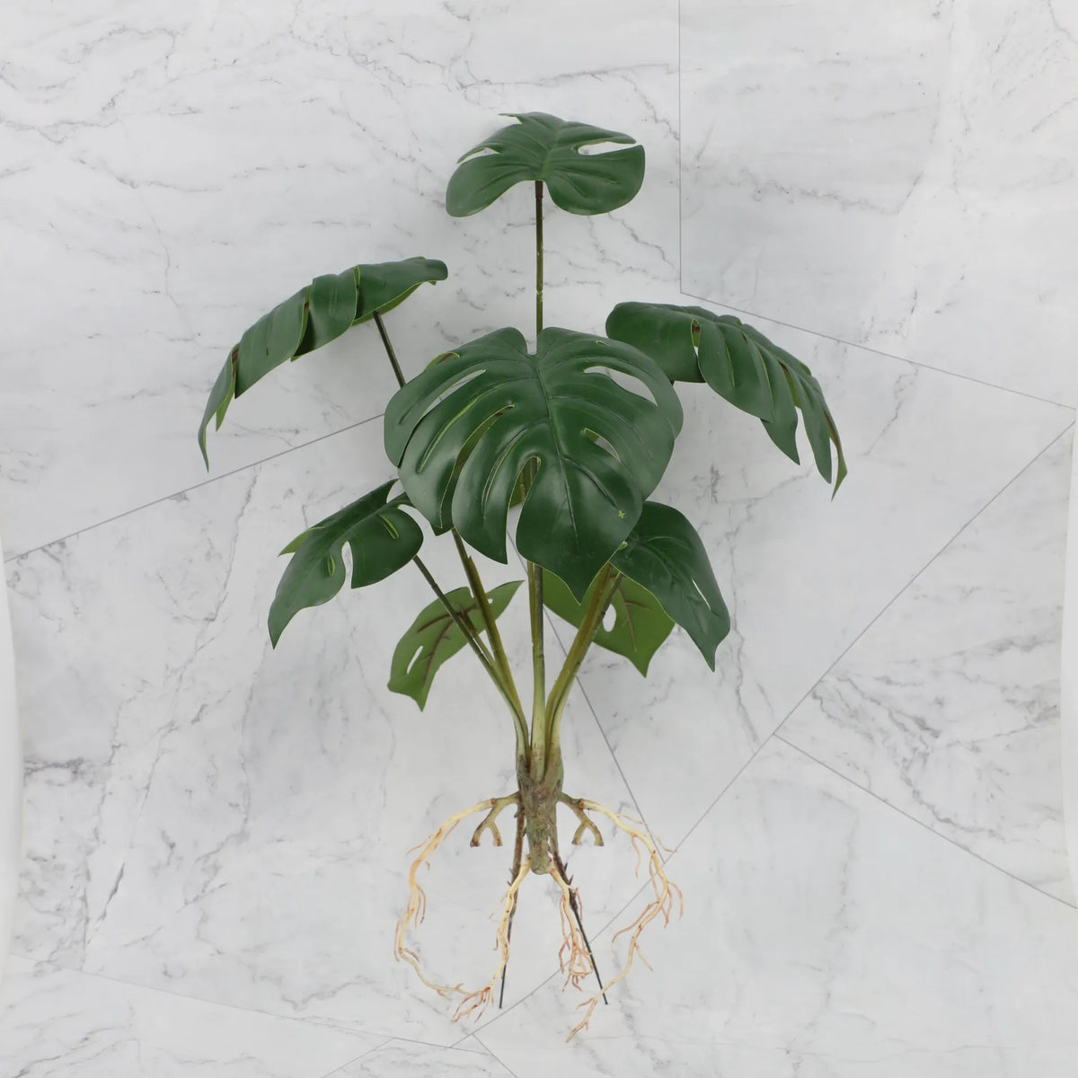 décoration intérieure plante artificielle verte feuilles modernes sans pot