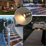 lumière led sous terrain 12v ip67 argentée moderne extérieure jardin 1w 12v