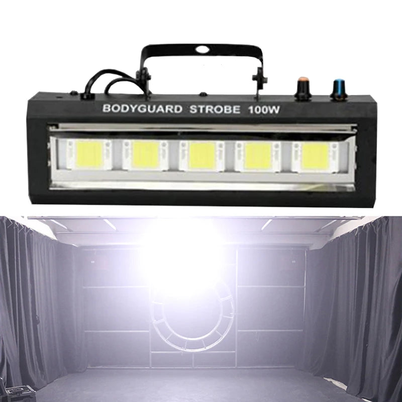 lampe stroboscopique led 100w rgb sans télécommande noir moderne disco scène