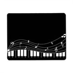 tapis souris caoutchouc notes musicales piano noir blanc durable minimaliste moderne