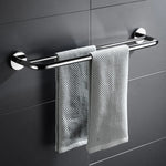 porte serviettes mural double acier inoxydable noir argenté doré moderne électroplaqué fixations serviettes