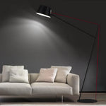 lampe sol moderne noir rouge led éclairage intérieur minimaliste vintageTouchable Interrupteur Marche Arrêt