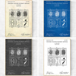 Images de brevet de jeu de cartes, avec des motifs de cartes à jouer, à utiliser comme texte alternatif SEO.