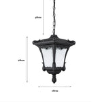 lampe suspendue or noir ornements dorés motifs géométriques opalescente classique vintage chambre salon