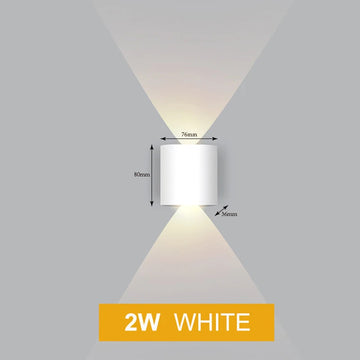 Eclairage led applique murale moderne blanc noir contemporaine chambre salon entrée fixée mur minimaliste