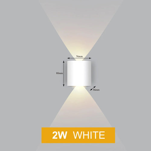 Eclairage led applique murale moderne blanc noir contemporaine chambre salon entrée fixée mur minimaliste