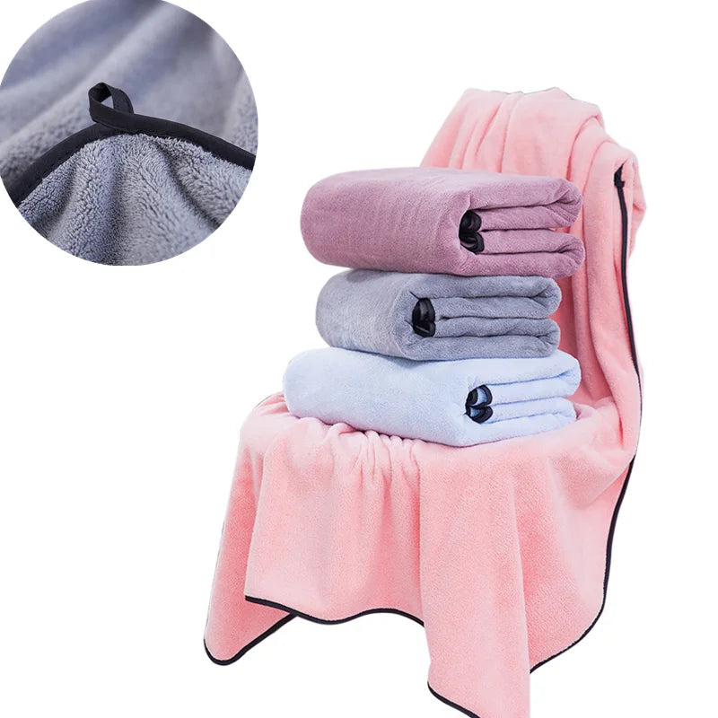 serviette bain rose douce absorbante non pelucheuse sèchage rapide lavable machine 70x140cm 90x180cm bordure