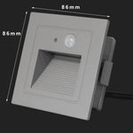 lampe sol led moderne capteur mouvement ip65 résistante l'eau 110 240v