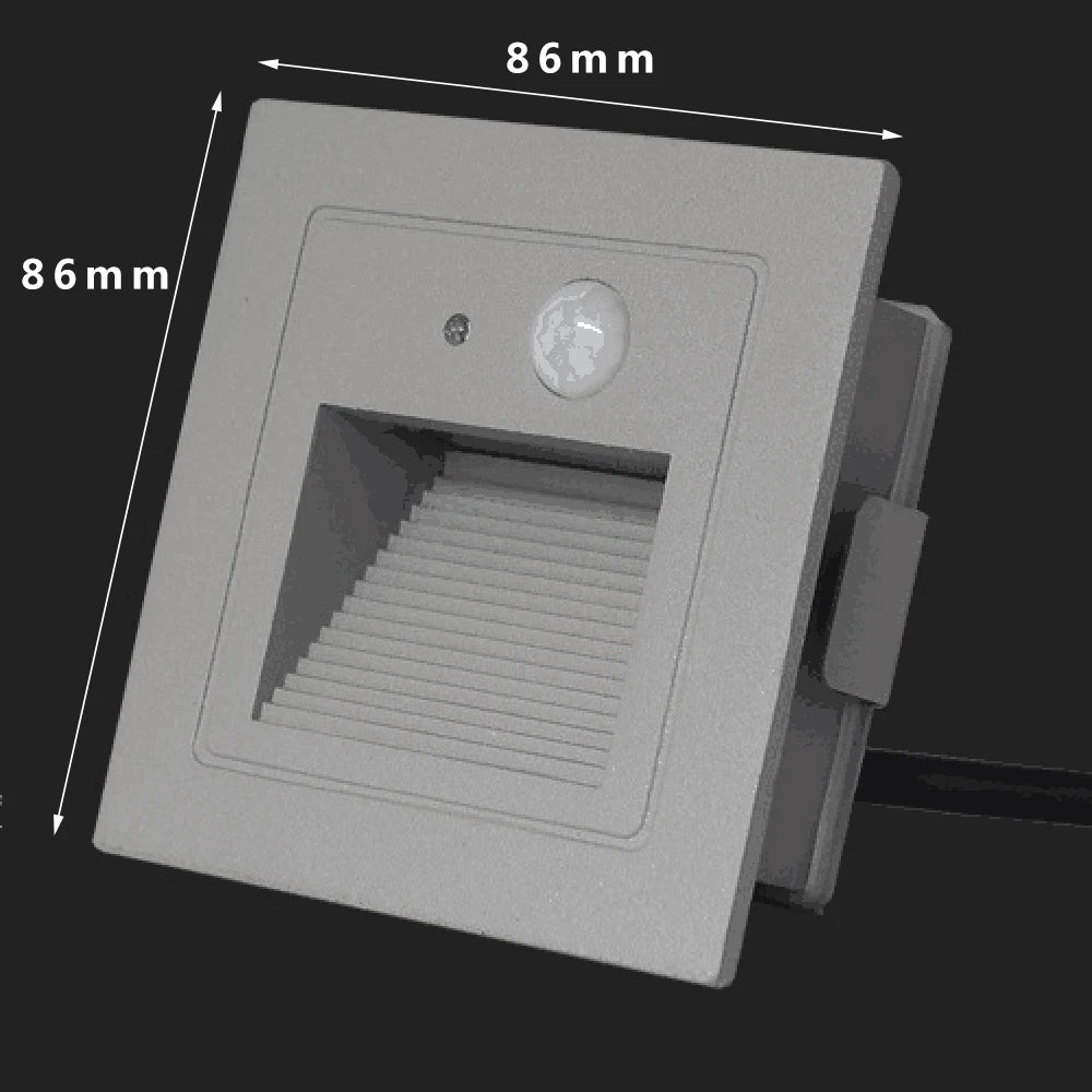 lampe sol led moderne capteur mouvement ip65 résistante l'eau 110 240v
