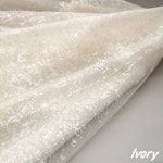 tissu polyester brillant effet paillettes moderne vert pastel rose violet bleu clair opaque décoration