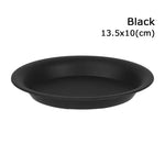 assiettes rondes modernes orange noir blanc solides intérieur extérieur durable polypropylène sans BPA